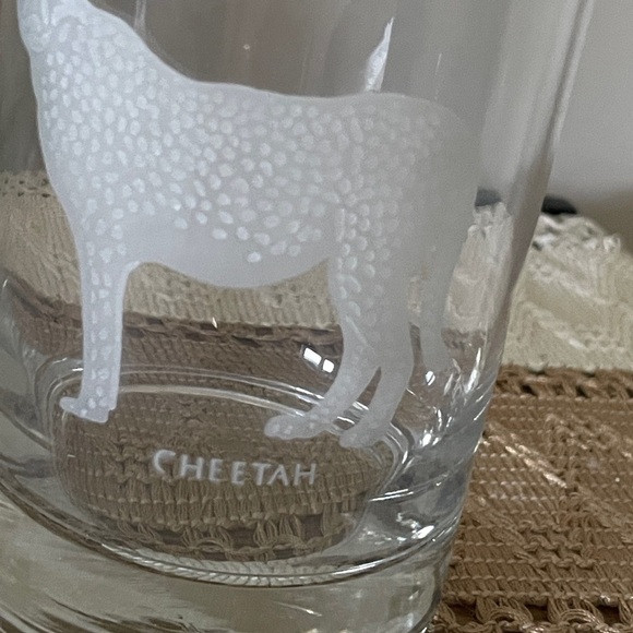 Vintage Georg Jensen Etched Cheetah Clear Glass - Picture 6 of 9